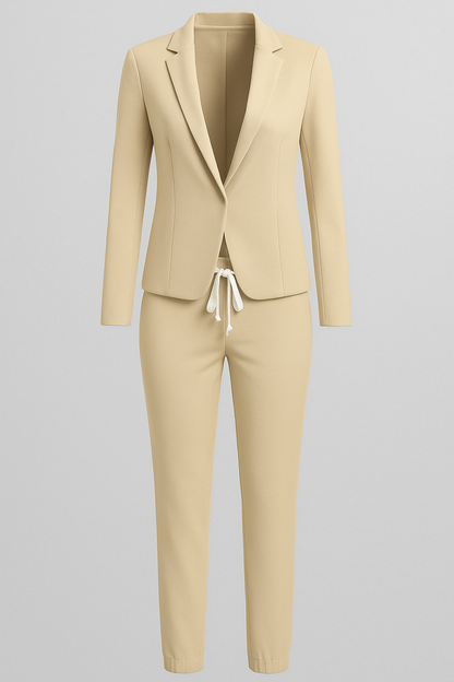 Hedonia - Set da donna con blazer e pantaloni jogger