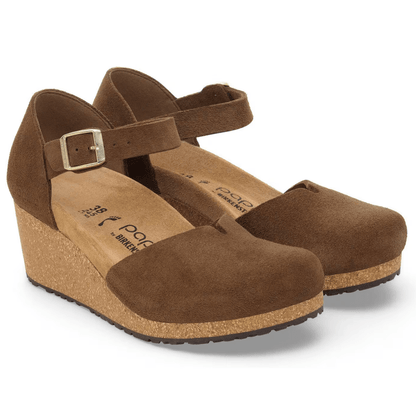 Quinira - Birkenstock Donna Dark Tea Scamosciata Moderna