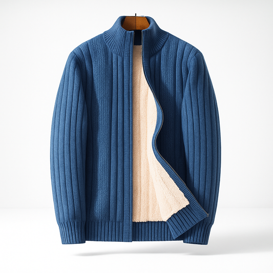 Tristam - Cardigan Zip Elegante Lussuoso Da Uomo