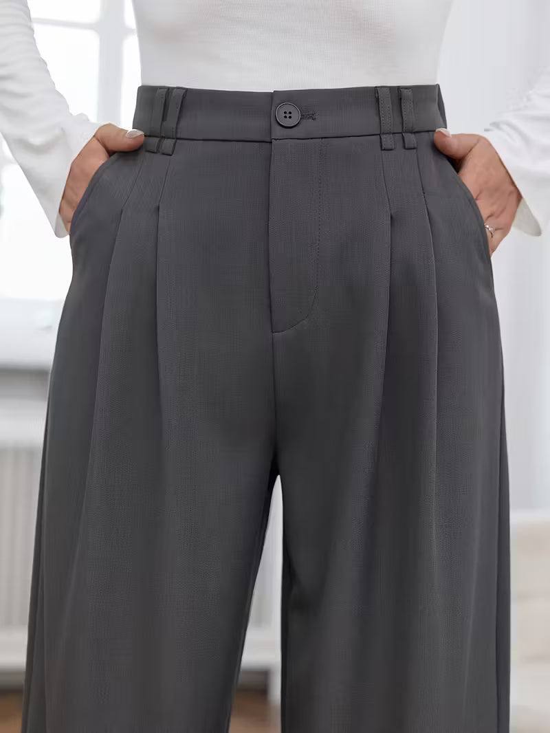 Kamilla – Pantaloni Eleganti A Gamba Larga Per Un Look Sofisticato