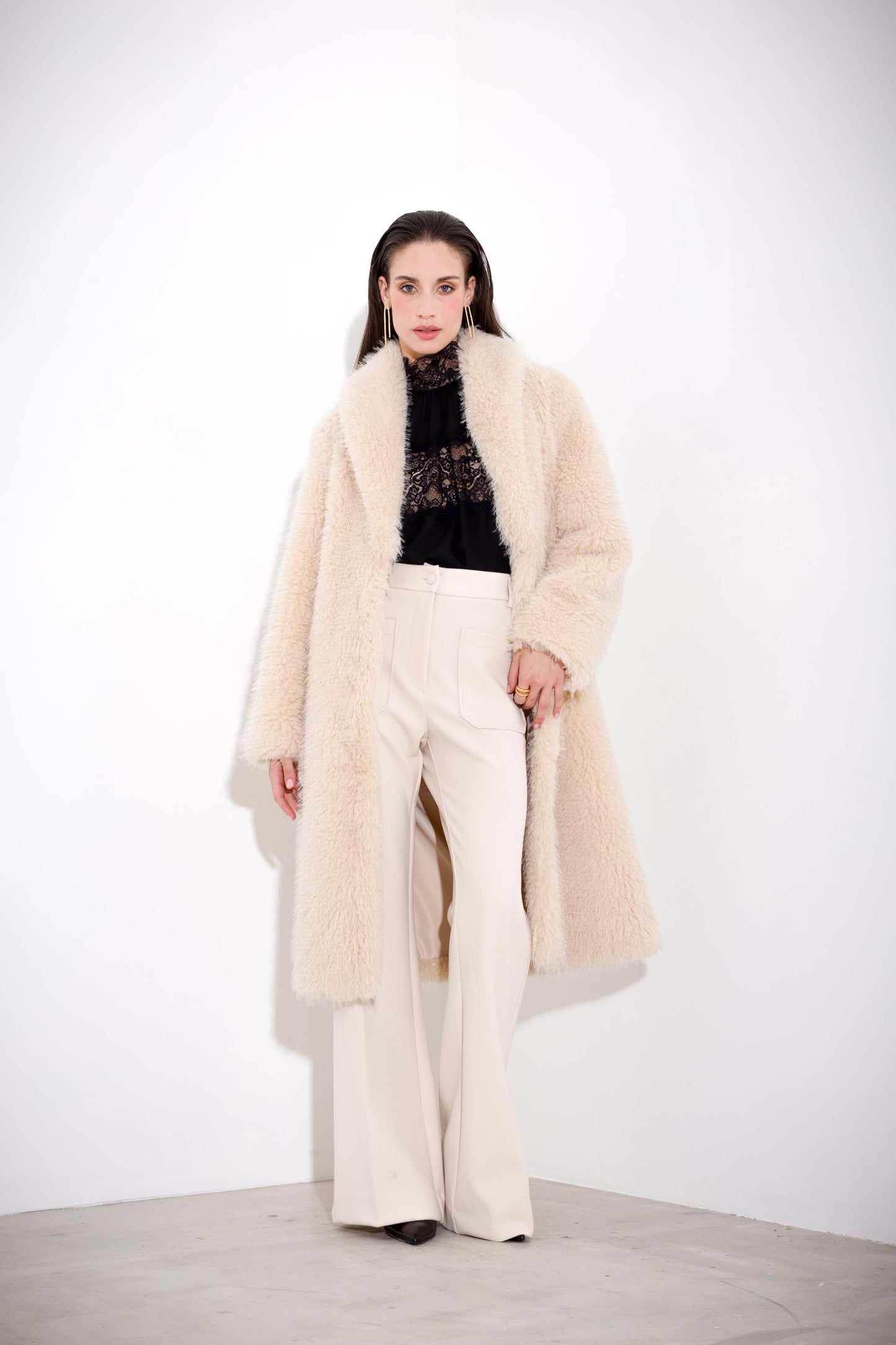 Ilarina - Cappotto Lungo Donna Elegante Avvolgente
