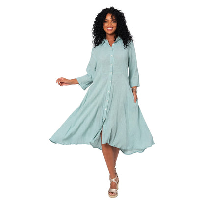 Liliana – Abito midi donna estivo maniche elegante