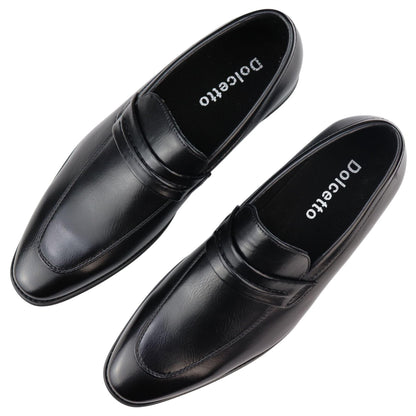 Silvio – Mocassino Uomo Slip-On Formale Foderato in Pelle Nero e Marrone