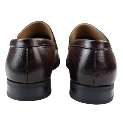 Silvio – Mocassino Uomo Slip-On Formale Foderato in Pelle Nero e Marrone
