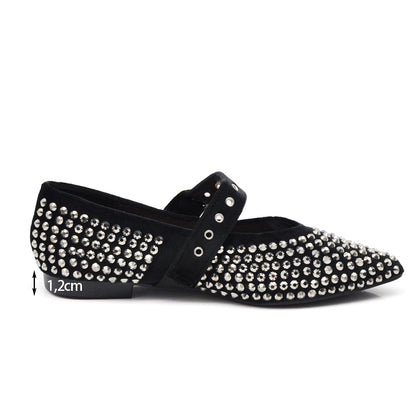 Viola – Ballerine donna strass glitterate sposa eleganti