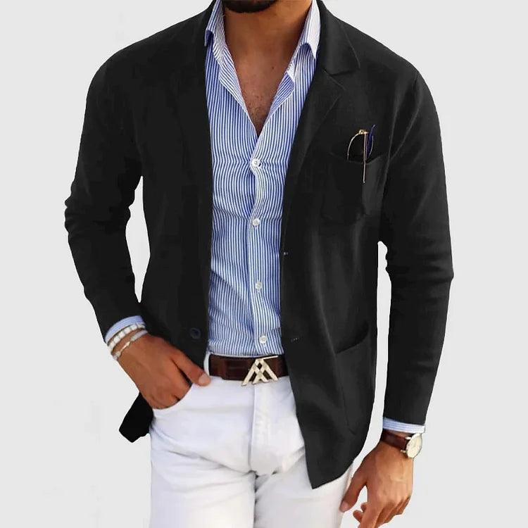 Dino - Blazer Cardigan Uomo Moderno Con Tasche