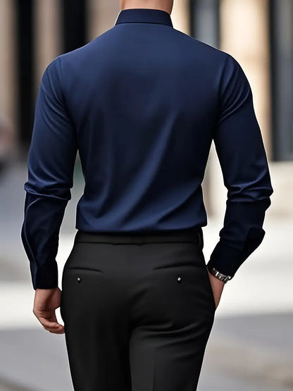 Alberto – Camicia Traspirante A Maniche Lunghe Da Uomo