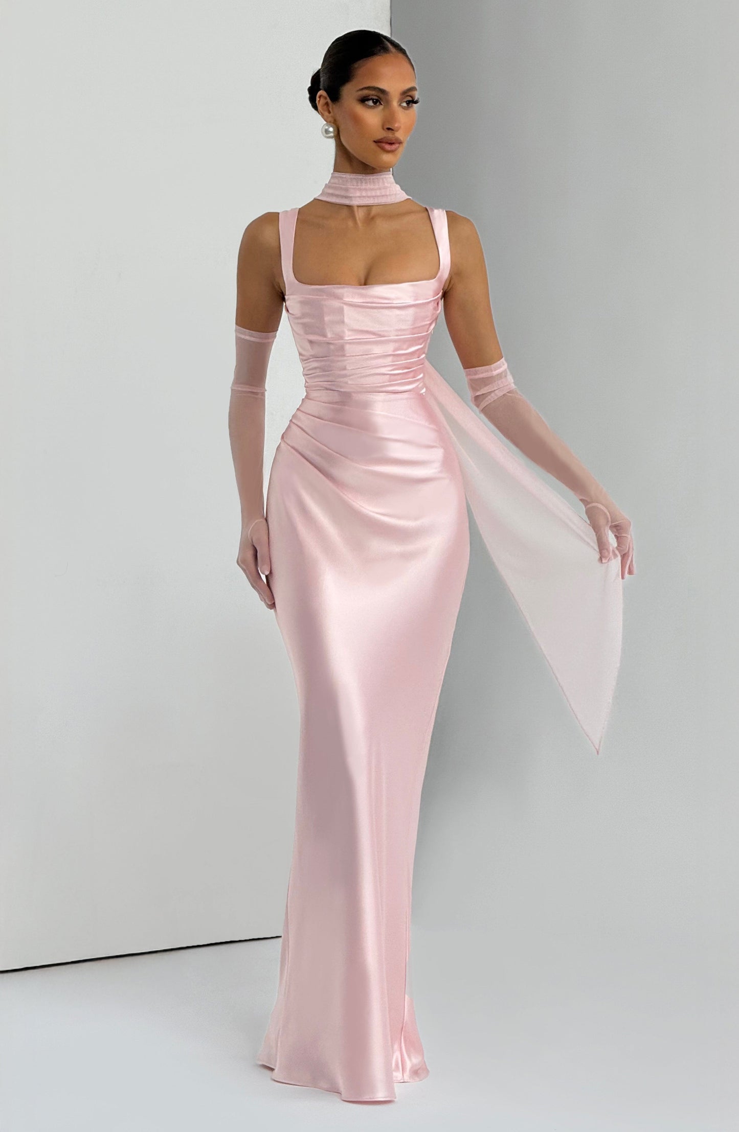 Armando – Maxi Dress Blush Calanthe