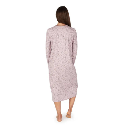 Quintella - Camicia da Notte Donna Serafino Manica Lunga Calda