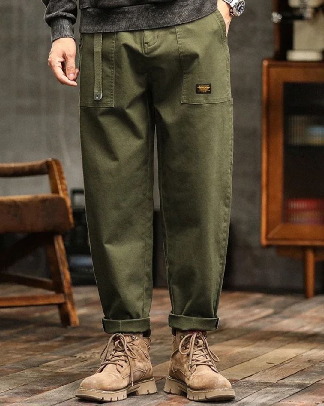 Roccetto - Pantaloni cargo uomo classici moderni