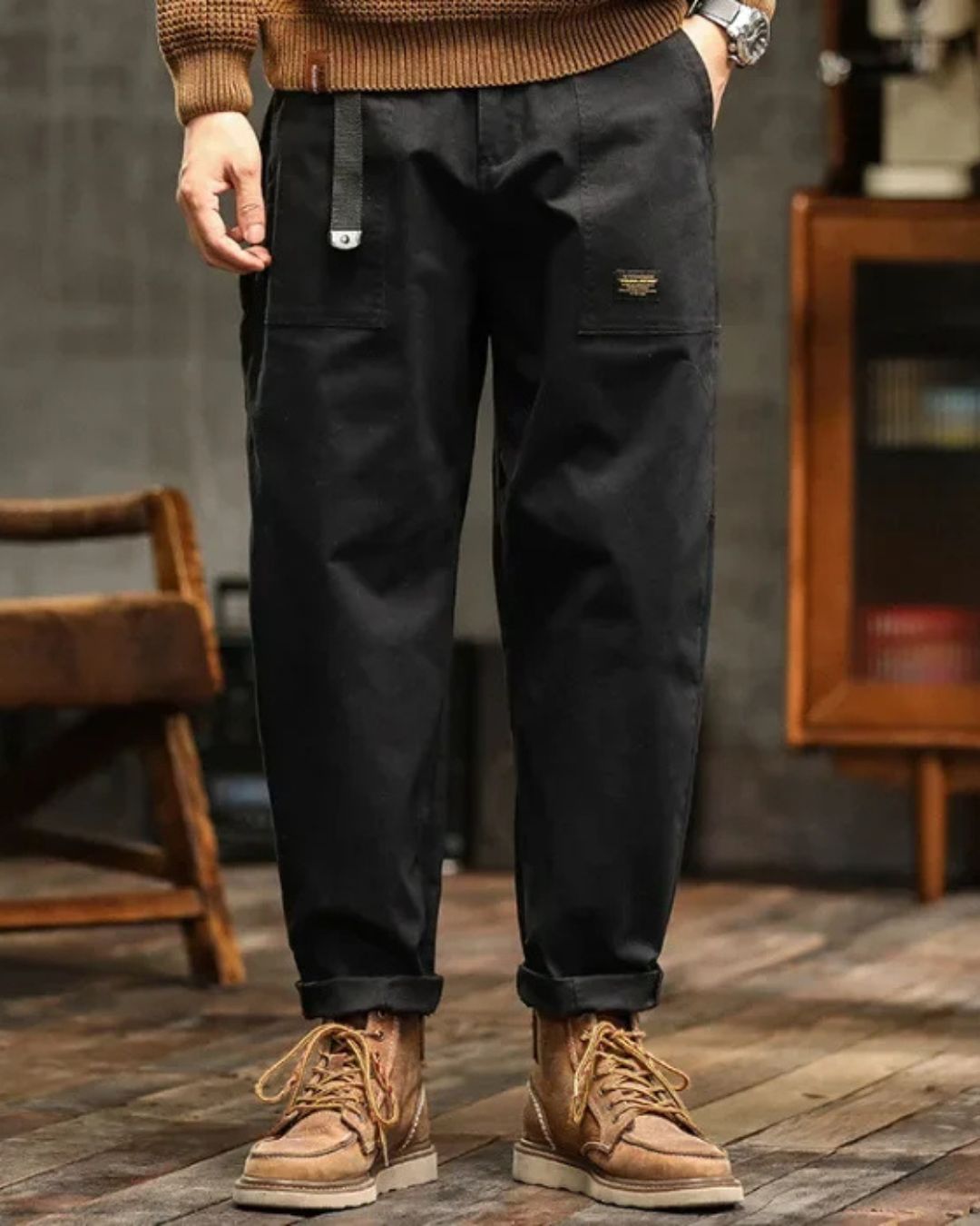 Roccetto - Pantaloni cargo uomo classici moderni