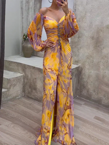 Nunzia - Abito Elegante Scollo V Donna Chic