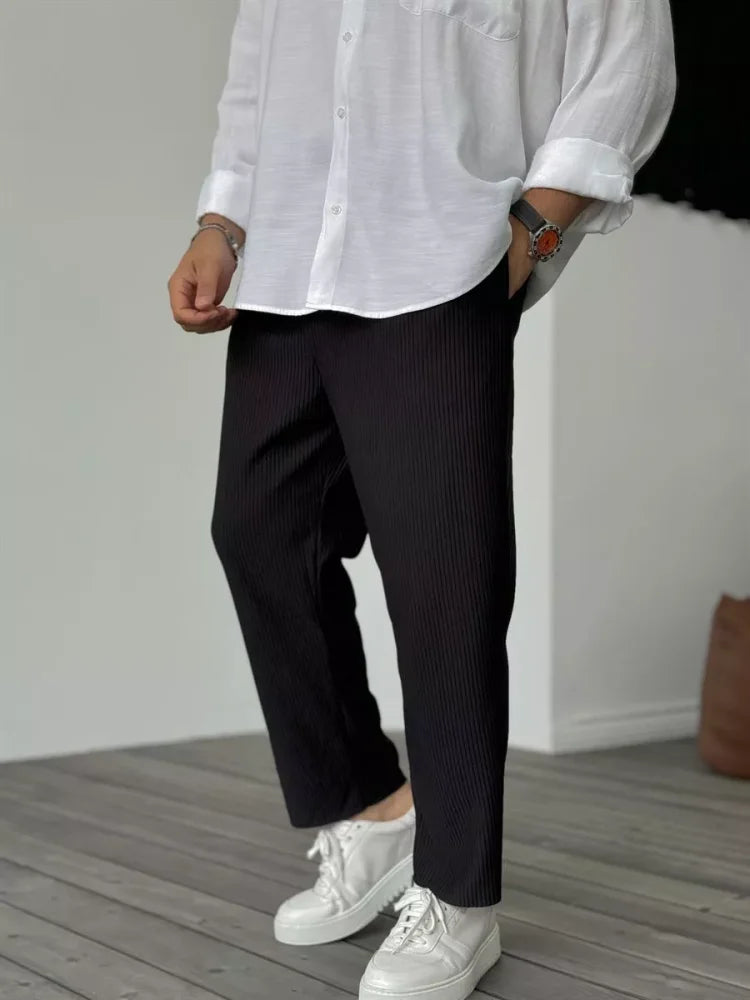 Jenaro - Pantaloni Uomo Lusso Morbidi Eleganti Comfort
