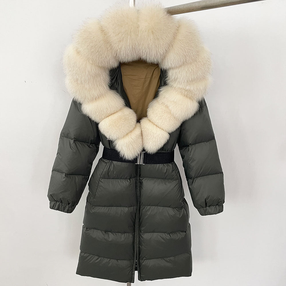 Fabiana - Cappotto Invernale Donna Lungo con Cappuccio