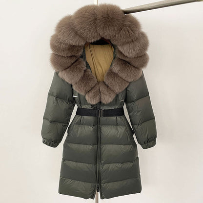 Fabiana - Cappotto Invernale Donna Lungo con Cappuccio