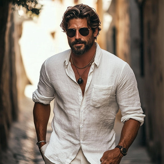 Bonifacio – Camicia Da Uomo Per Un’Eleganza E Comfort Estivo