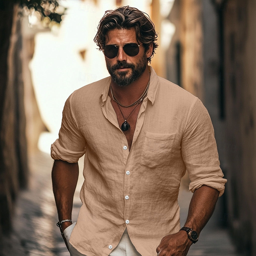 Bonifacio – Camicia Da Uomo Per Un’Eleganza E Comfort Estivo