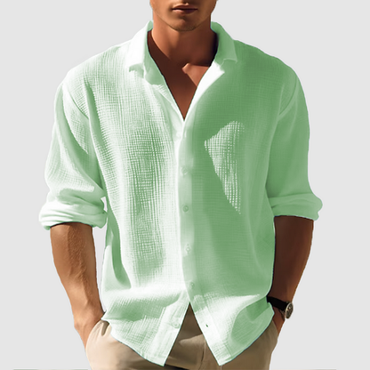 Bernardo – Camicia Da Uomo A Maniche Lunghe Bottonata Ed Elegante