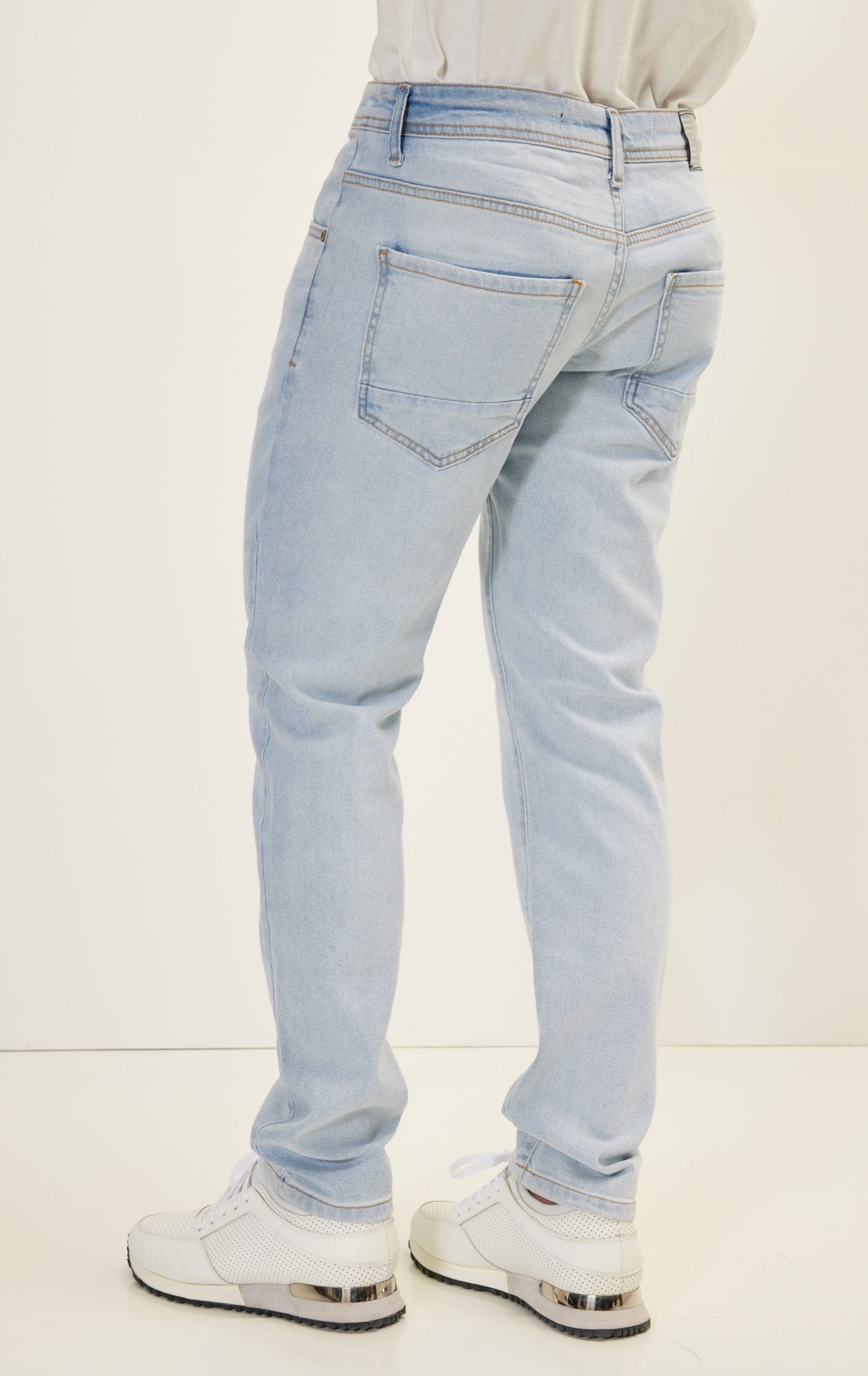 Lionello - Jeans Uomo Aderenti Blu Chiaro Classici