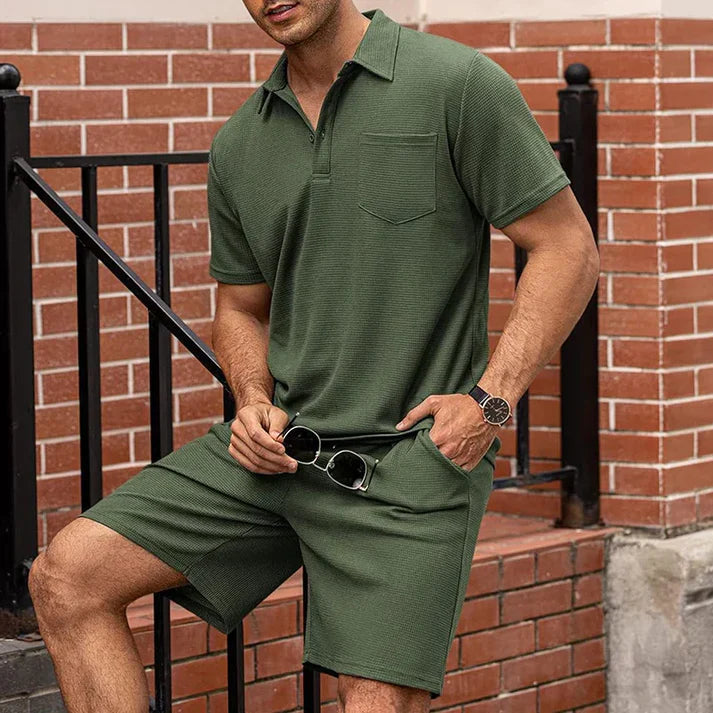 Riccardo – Set Estivo Coordinato Con Top E Pantaloni Traspiranti