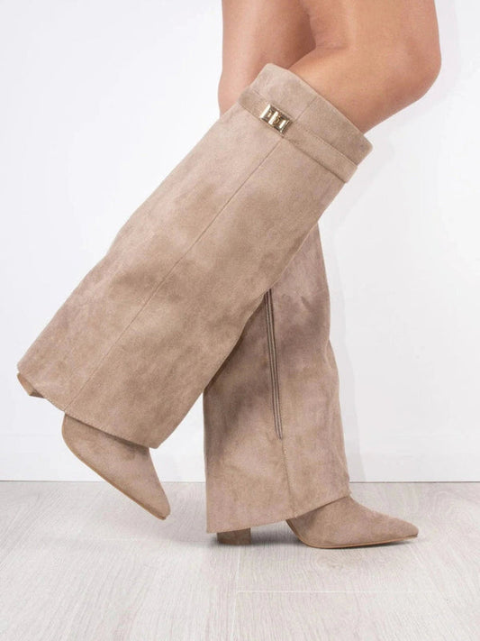 Ketty - Stivali Alti Donna Autunnali con Soletta Comfort