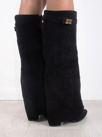 Ketty - Stivali Alti Donna Autunnali con Soletta Comfort