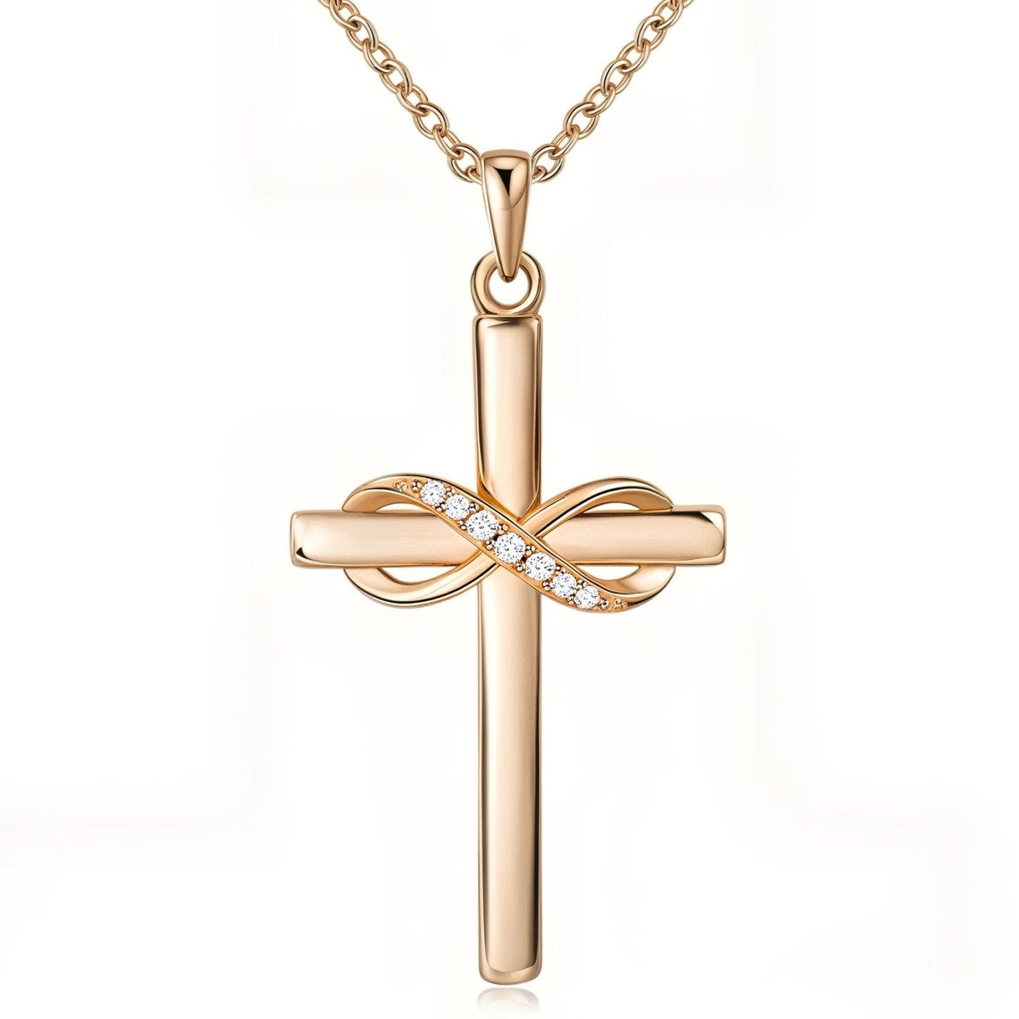 Ornella – Collana Argento Motivo Infinito con Zirconi