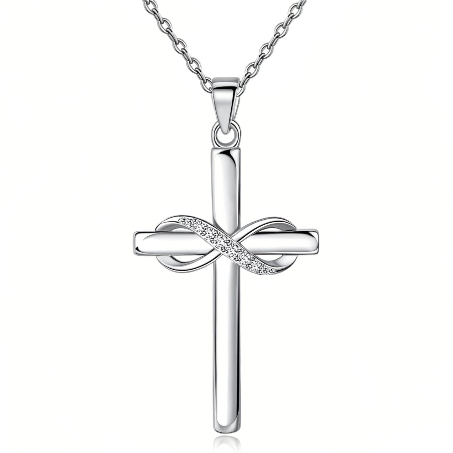 Ornella – Collana Argento Motivo Infinito con Zirconi
