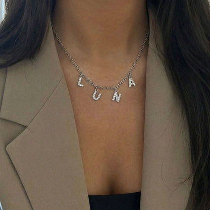 Giovanna – Collana Nome Personalizzato Lettere Acciaio Inossidabile Stile Moderno