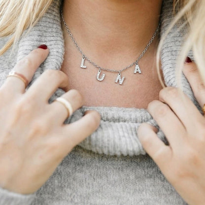Giovanna – Collana Nome Personalizzato Lettere Acciaio Inossidabile Stile Moderno