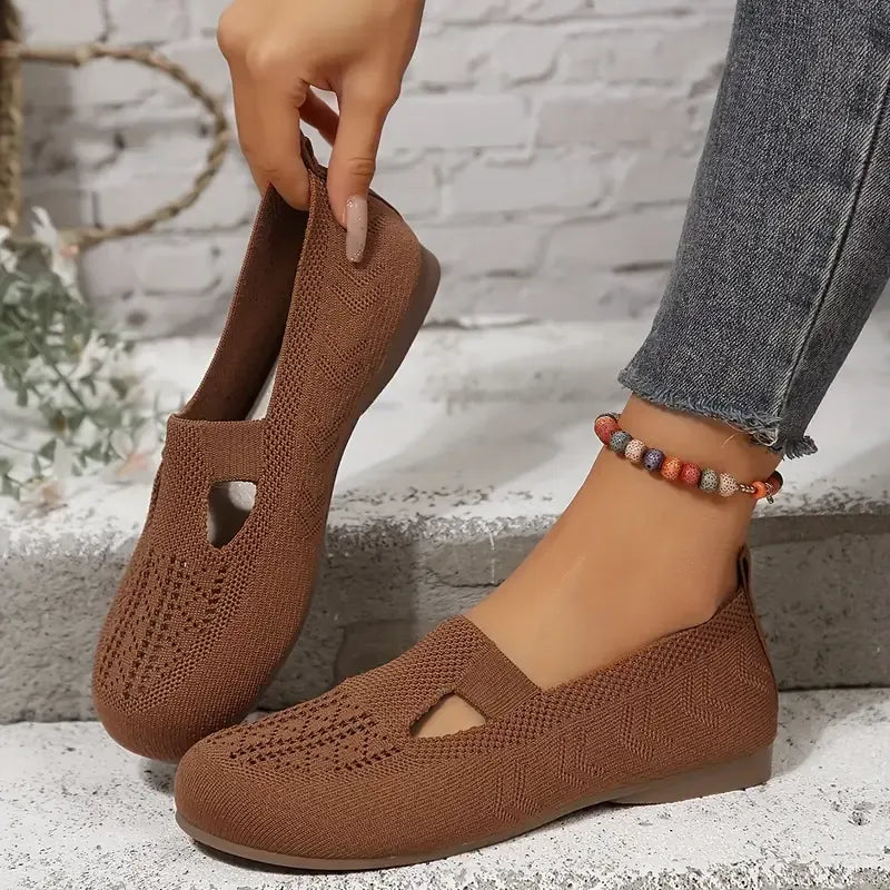 Mirinia - Scarpe Donna Comode Traspiranti Slip On Casual