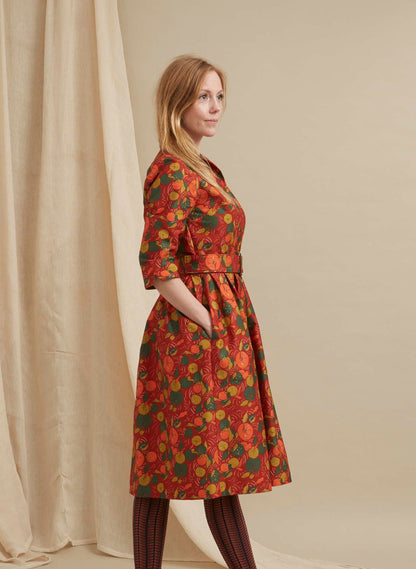 Romana - Abito Cynthia Red Apple Orchard Donna Romantica