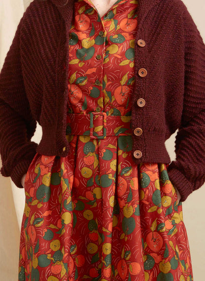 Romana - Abito Cynthia Red Apple Orchard Donna Romantica