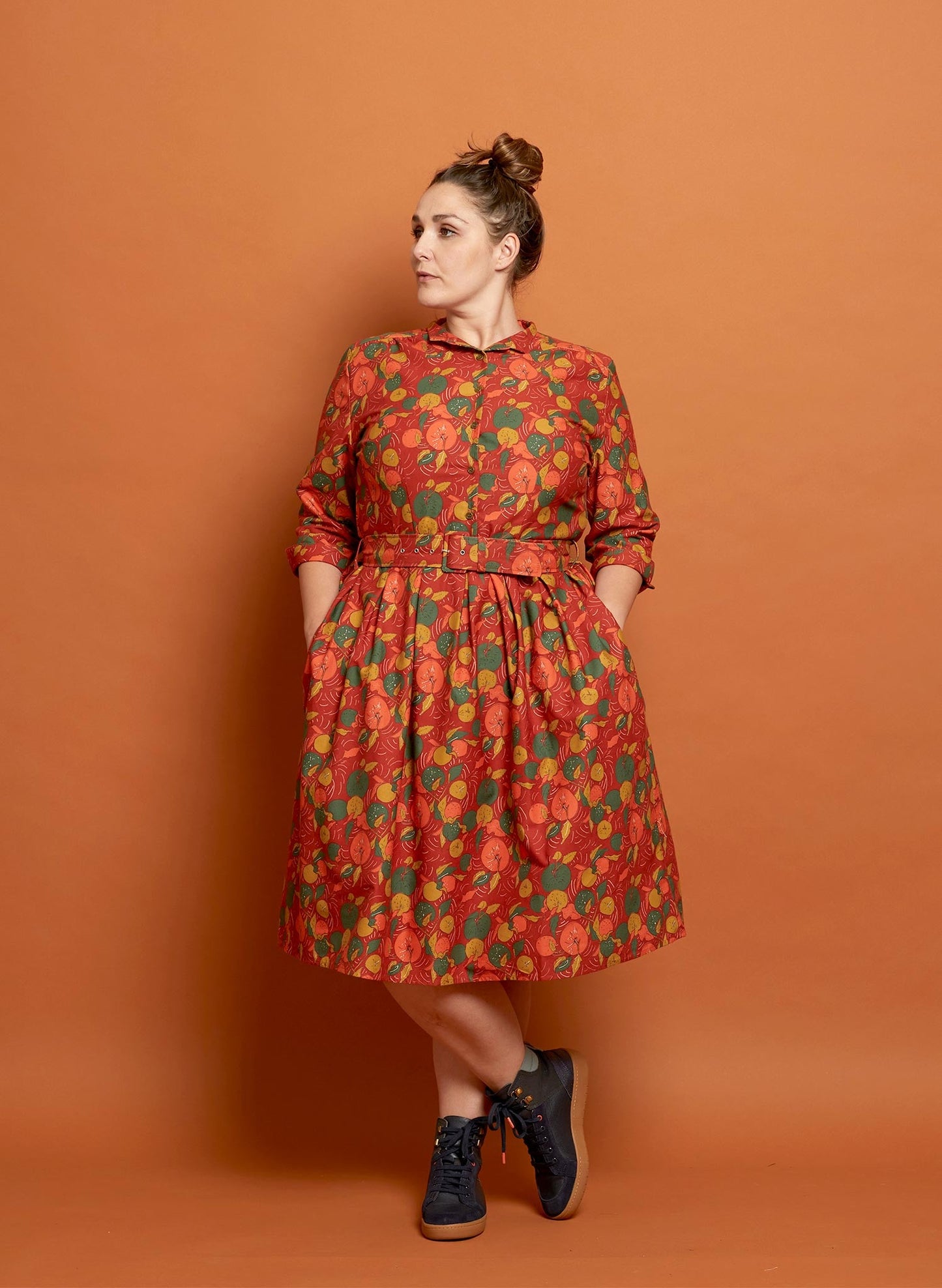Romana - Abito Cynthia Red Apple Orchard Donna Romantica