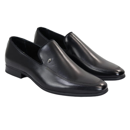 Carlo – Mocassino Uomo Slip-On Formale Nero e Marrone