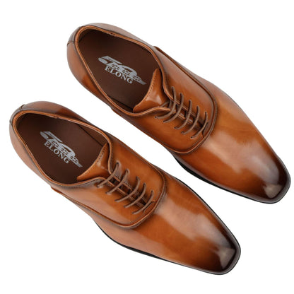 Giulio – Oxford Uomo Vernice Lucida con Lacci Punta Tonda Formale