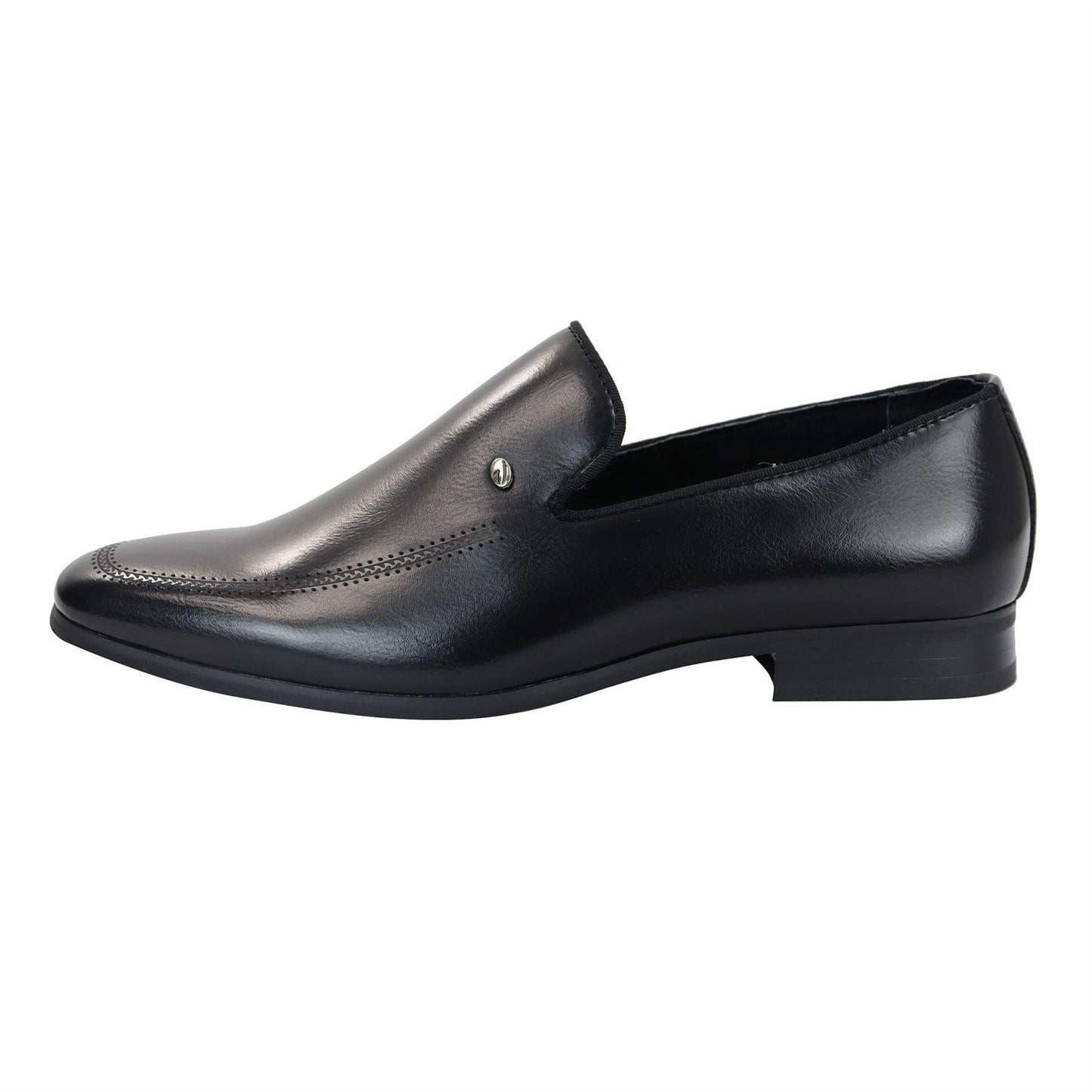 Carlo – Mocassino Uomo Slip-On Formale Nero e Marrone