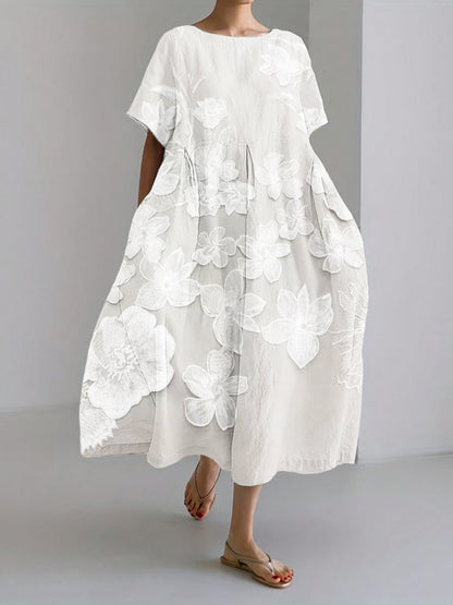 Quinella - Vestito Elegante Floreale Donna Romantico Moderno