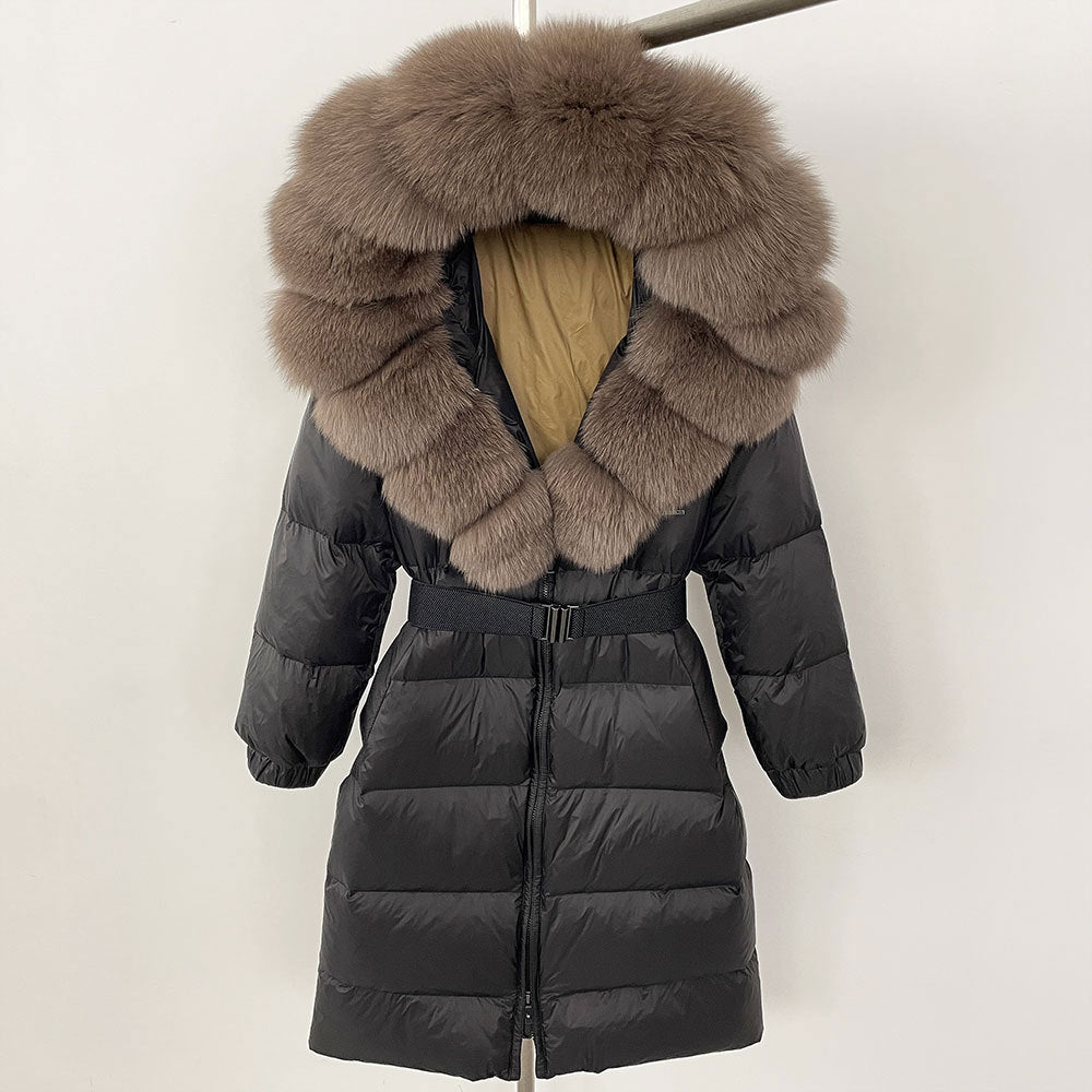 Fabiana - Cappotto Invernale Donna Lungo con Cappuccio