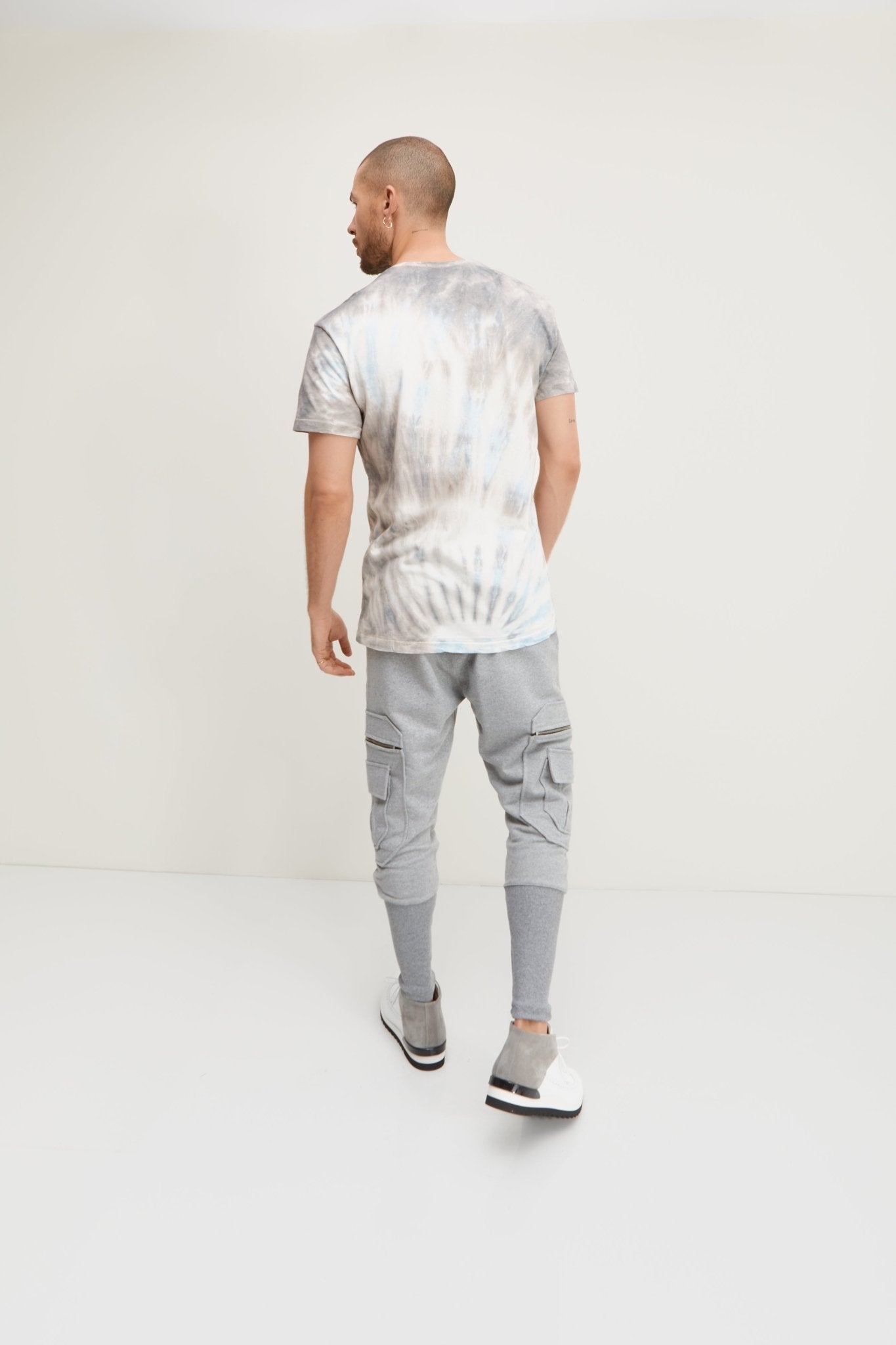 Lorisio - Pantaloni Jogger Uomo Grigi Stile Casual