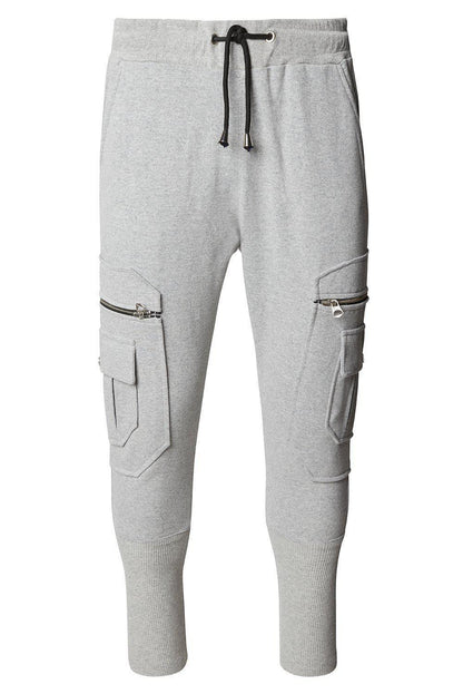 Lorisio - Pantaloni Jogger Uomo Grigi Stile Casual