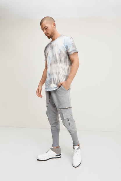 Lorisio - Pantaloni Jogger Uomo Grigi Stile Casual