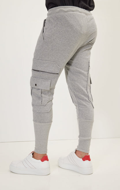 Lorisio - Pantaloni Jogger Uomo Grigi Stile Casual