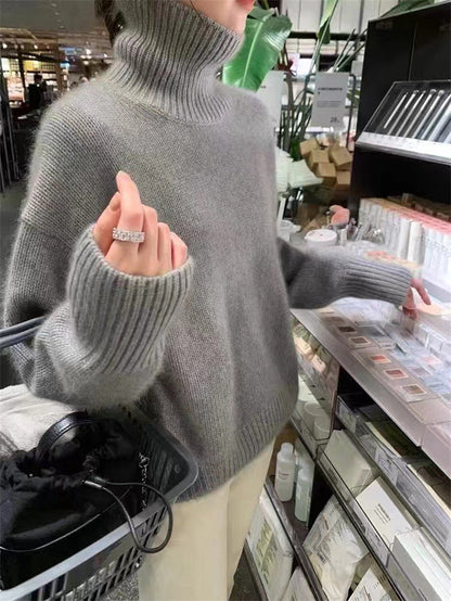 Basilea - Elegante Pullover a Dolcevita Invernale per Donna