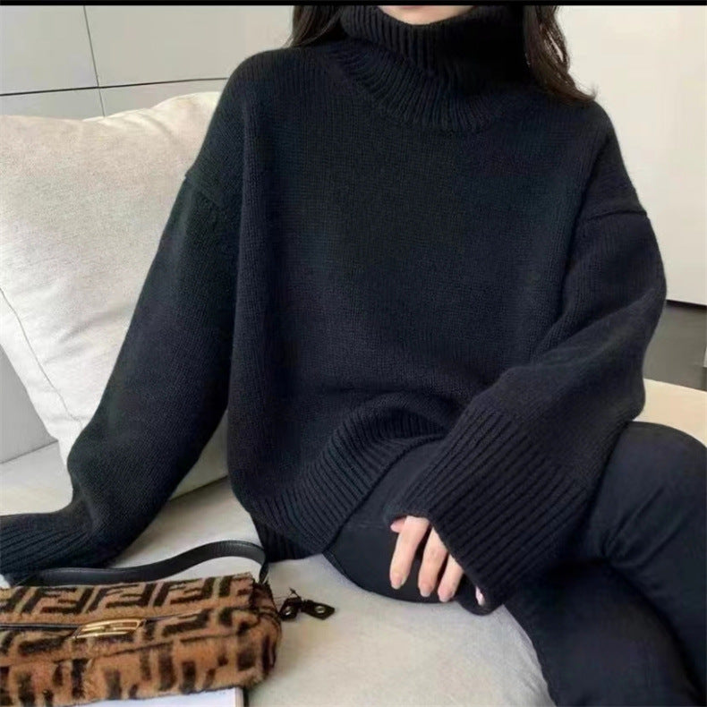 Basilea - Elegante Pullover a Dolcevita Invernale per Donna