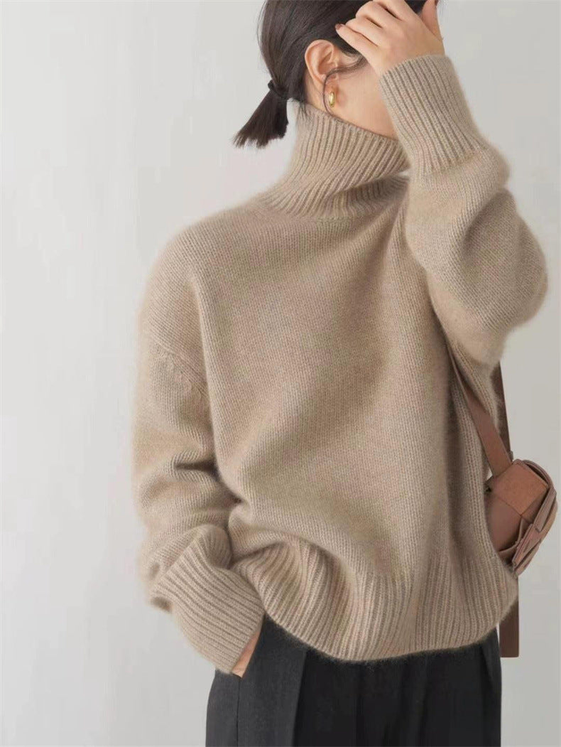 Basilea - Elegante Pullover a Dolcevita Invernale per Donna