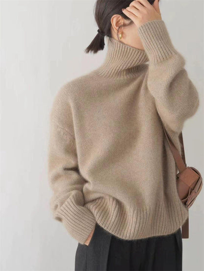 Basilea - Elegante Pullover a Dolcevita Invernale per Donna