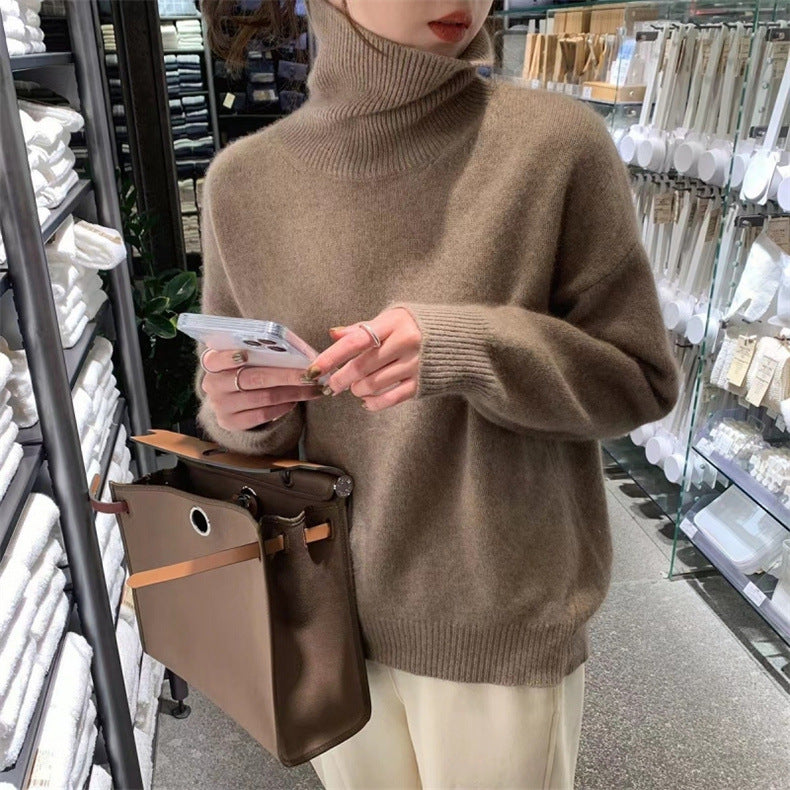 Basilea - Elegante Pullover a Dolcevita Invernale per Donna
