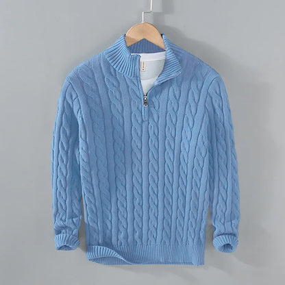 Rinaldo - Pullover Uomo Mezza Zip Stile Moderno
