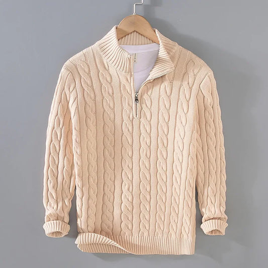 Rinaldo - Pullover Uomo Mezza Zip Stile Moderno